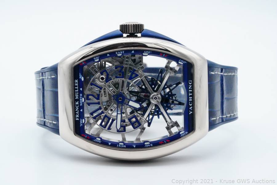 Franck Muller Gravity Yachting Skeleton 18K Watch Auction Kruse