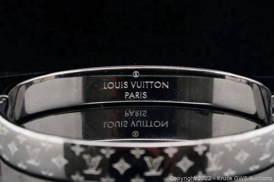 Louis Vuitton Nanogram Cuff Bracelet (Sold Out) Auction