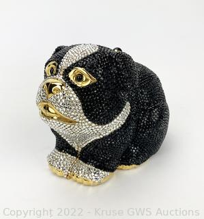Judith Leiber Swarovski Crystal Bulldog Minaudiere Auction  display picture 3