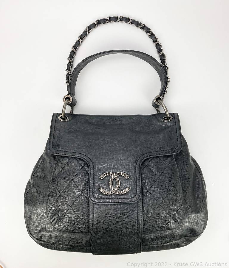 Chanel Black Caviar Leather Production Sample Bag