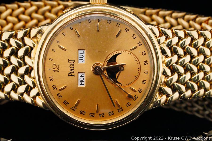 Piaget Triple Calendar Moon Phase 18K Watch #052/250 Auction
