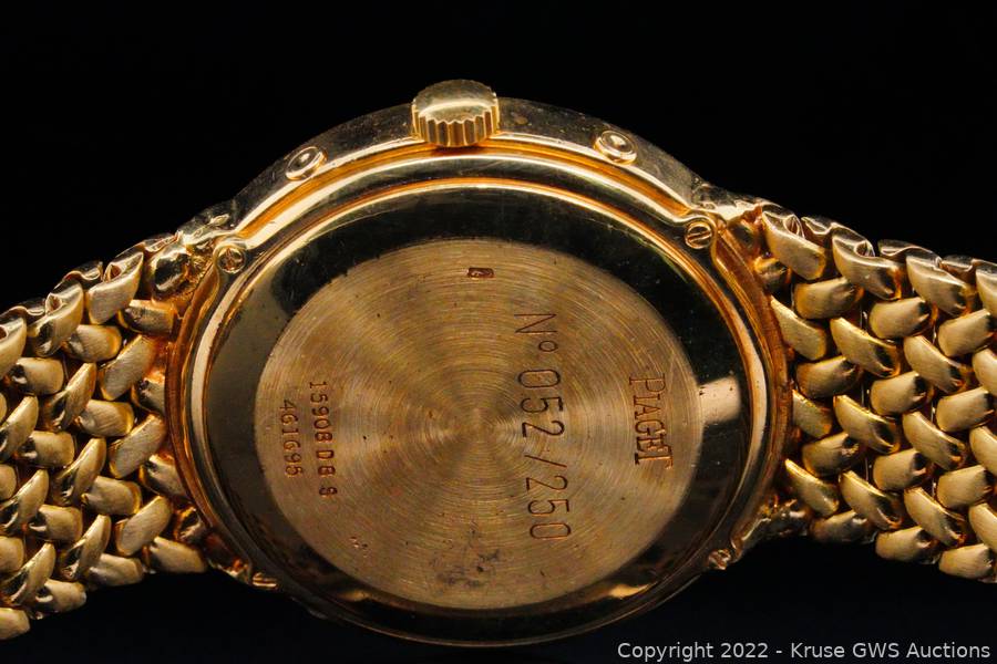 Piaget Triple Calendar Moon Phase 18K Watch #052/250 Auction