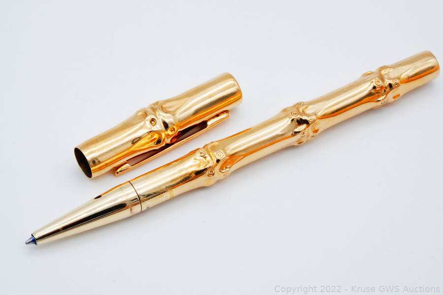 Tiffany & Co. Vintage 14K Yellow Gold Bamboo Pen Auction | Kruse