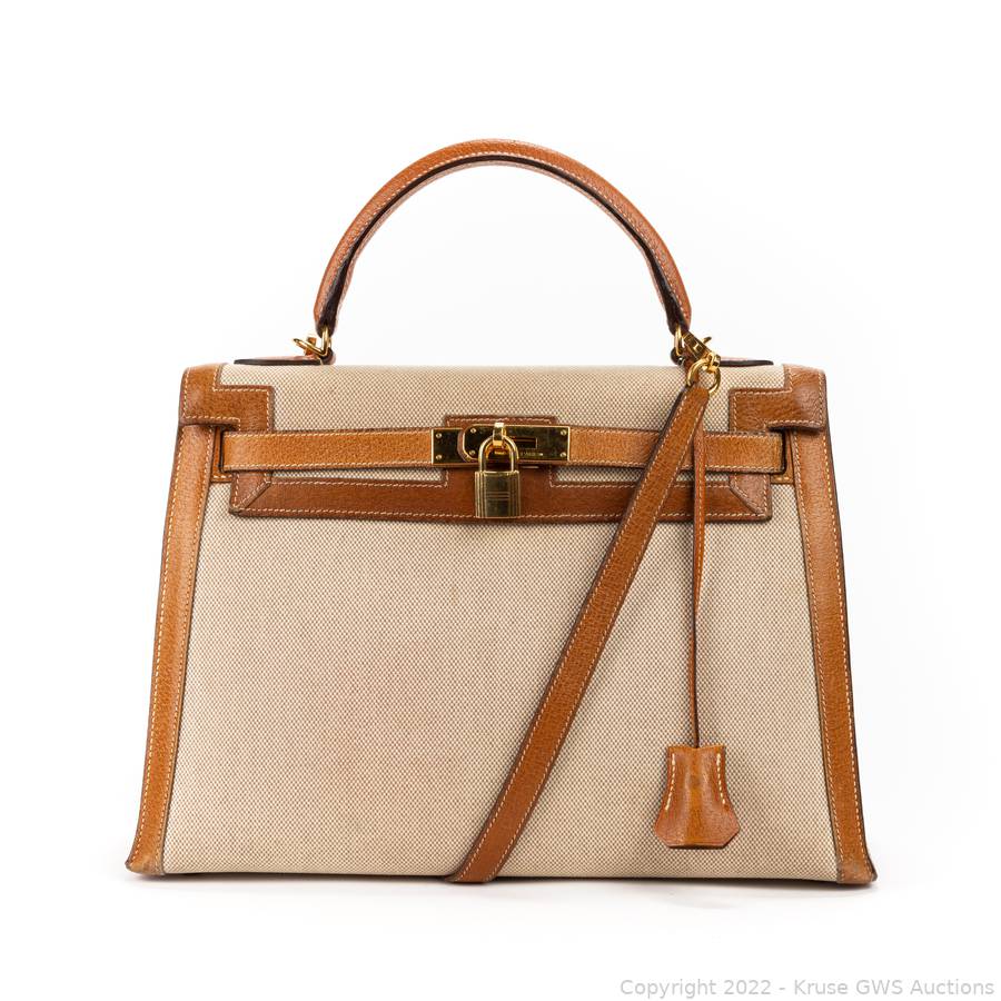 Sold at Auction: Vintage Hermes Kelly Leather Handbag