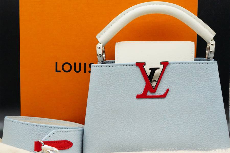 Louis Vuitton Capucines Mini Blue For Women, Women?s Handbags