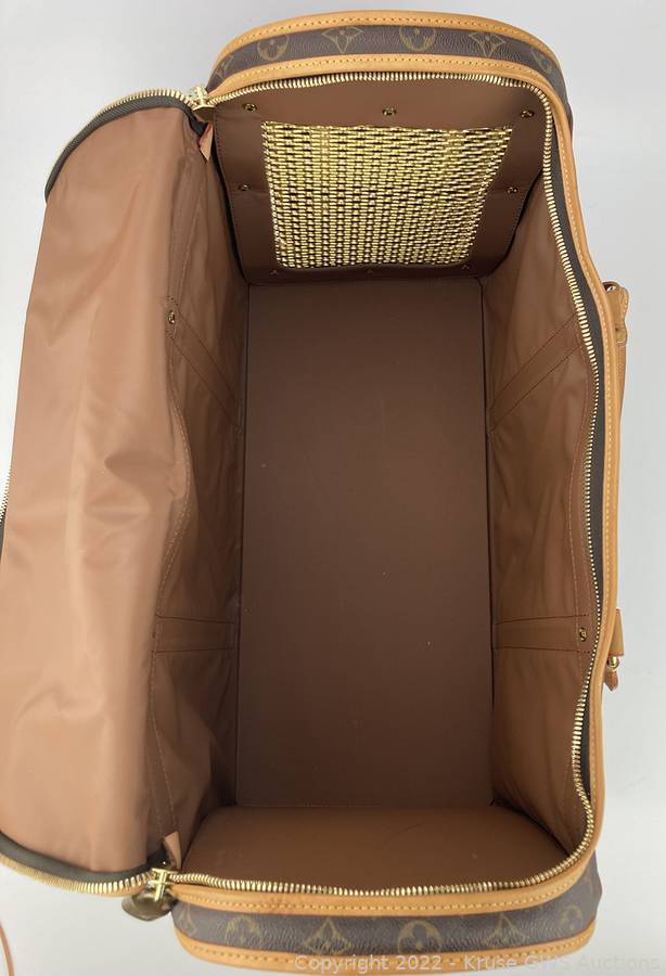 Louis Vuitton Monogram Sac Chien 50 Dog Carrier Pet Bag 7lvs720