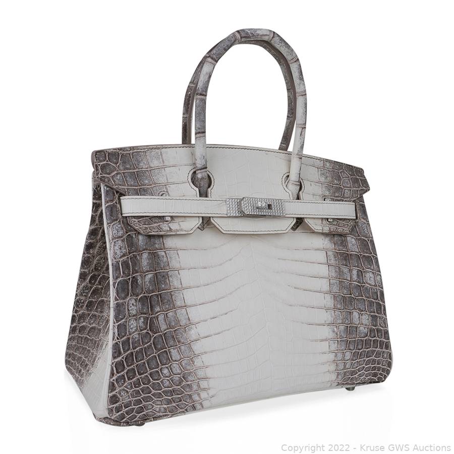 A diamond studded Hermes Birkin bag with millions of dollars of