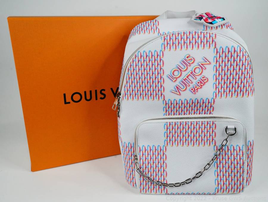 Louis Vuitton Virgil Abloh Damier Spray Racer Backpack Auction