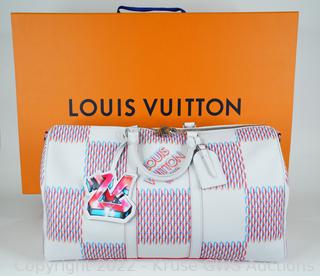 Sold at Auction: Louis Vuitton Virgil Abloh Damier Spray Racer Backpack