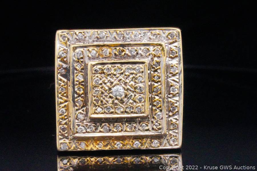 【関税込み】Slot Ring - Ivi - Egg Shell - Or Elvis Presley's 0.50ctw Diamond and 14K Stage Ring Auction