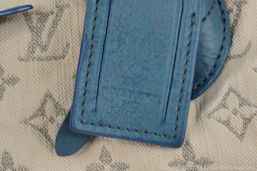 Louis Vuitton Limited Edition Blue Monogram Denim Speedy Round Bag