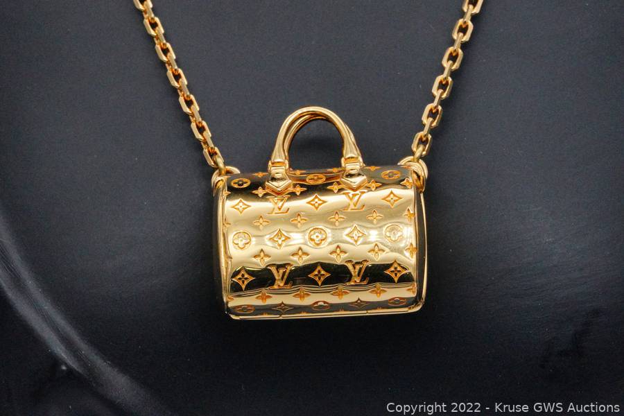 Louis Vuitton Nanogram Necklace, Gold