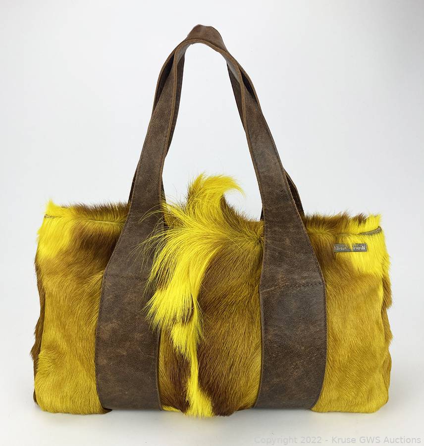 Elena Girardi Springbok Hair and Leather Tote Auction | Kruse GWS
