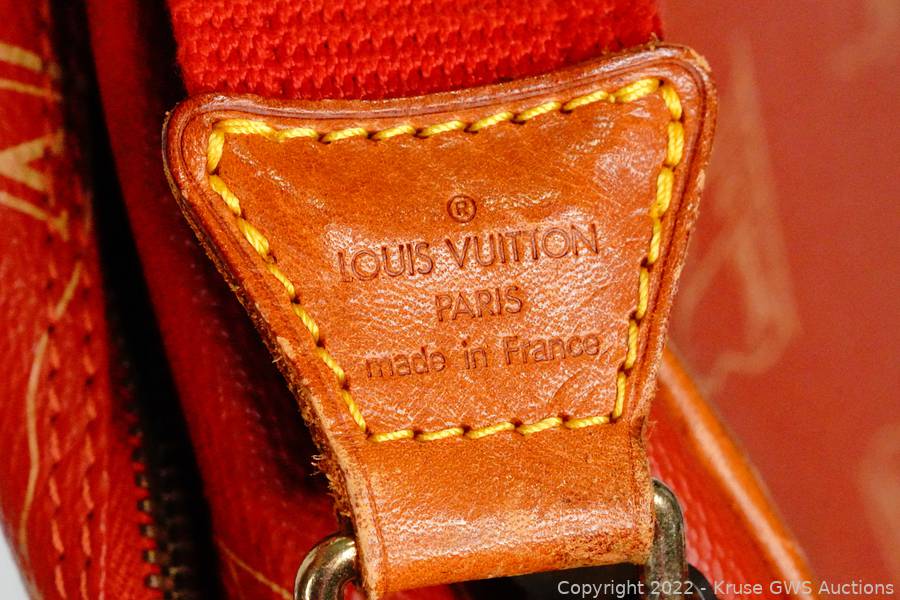 Louis Vuitton Vintage Louis Vuitton LV Cup Calvi Red Canvas Messenger