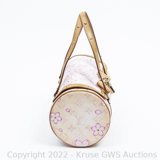 Sold at Auction: LOUIS VUITTON X TAKASHI MURAKAMI (2003) SAC Papillon  Cherry Blossom en toile Monogram et cuir naturel clouté, garnitures en l