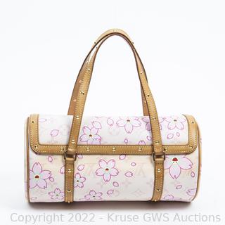 Louis Vuitton Takashi Murakami Cherry Blossom Canvas Papillon Bag., Lot  #78016