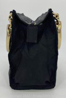 Prada Vintage Black Nylon Gold Top Handle Bag Auction | Kruse GWS