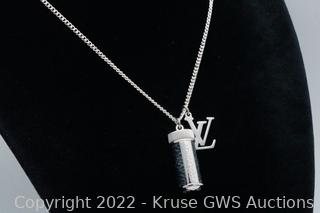 Louis Vuitton Monogram Eclipse Charms Necklace Auction