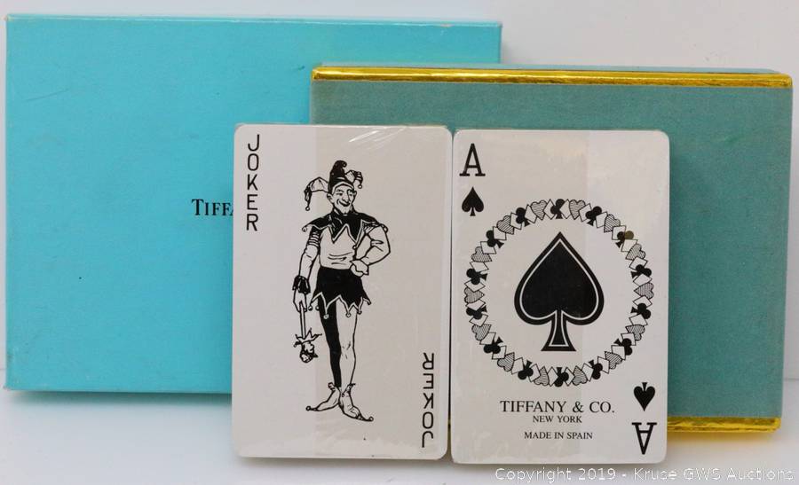 Marlene Dietrich Personally Owned Tiffany & Co. Playing Cards in Original  Box W/(2) LOAs