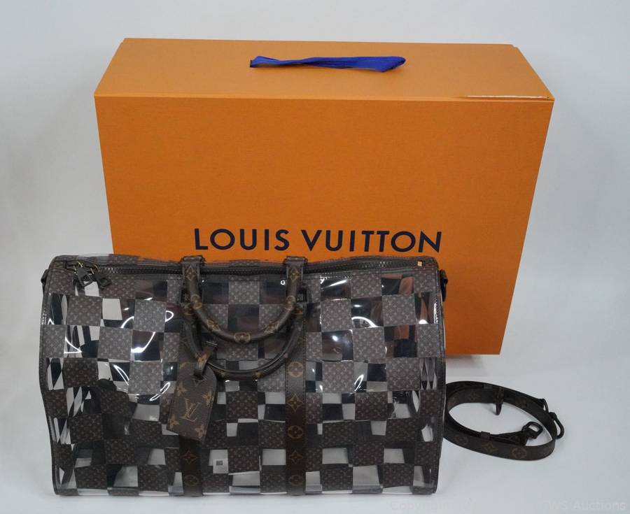 Louis Vuitton 2023 Virgil Abloh Clear Monogram Chess Keepall