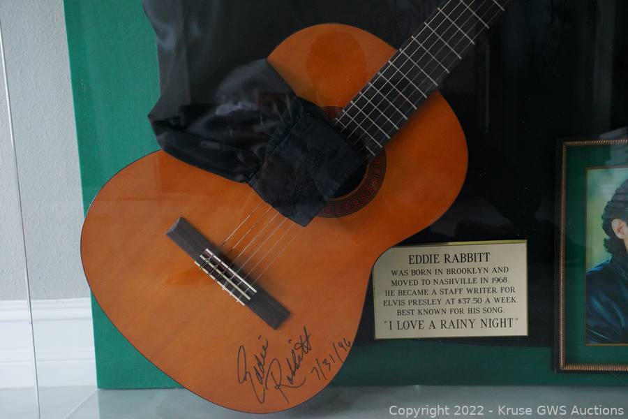 Eddie Rabbitt Signed Guitar and Stage Shirt W/COA Auction | Kruse