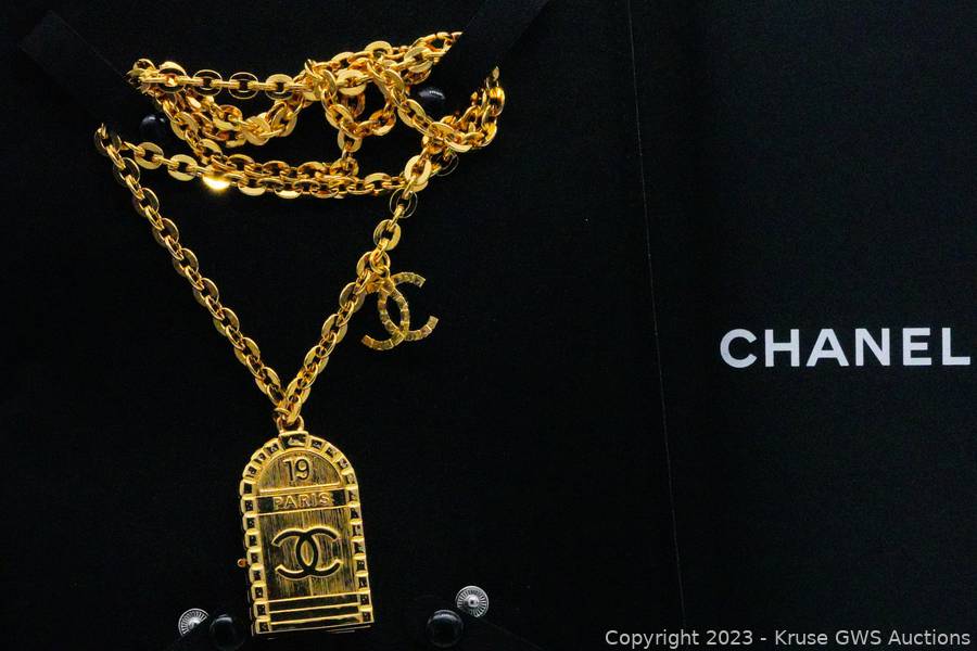 Chanel Fall 2022 Rue Cambon 31 CC Door Pendant Necklace Auction