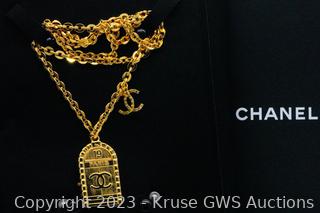 Chanel Fall 2022 Rue Cambon 31 CC Door Pendant Necklace Auction