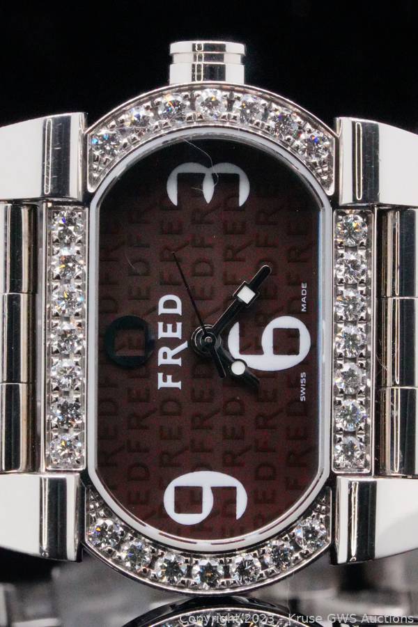Fred Paris Move One 1.00ctw Diamond Stainless Steel Watch
