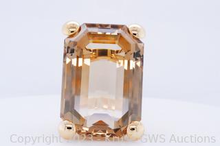 Louis Vuitton Emprise Cube Smoky Quartz 18k Yellow Gold Drop