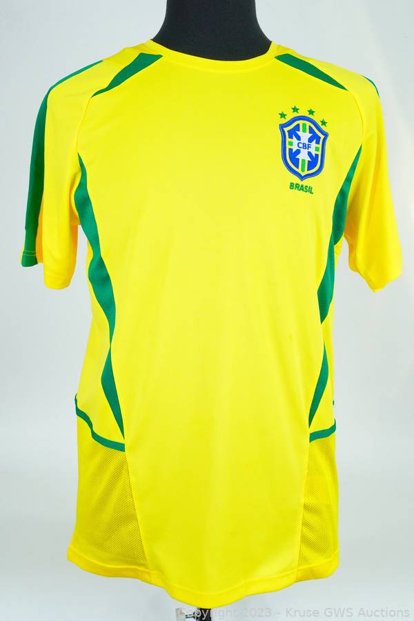 Sold at Auction: Brazil #9 Ronaldo Match Worn Shirt 2002