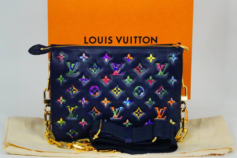 Louis Vuitton Coussin PM Blue in Lambskin Leather with Gold-tone - US