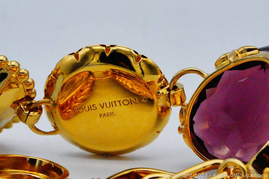 Louis Vuitton LV Heirloom Earrings Purple in Brass/Glass Crystal with  Gold-tone - US