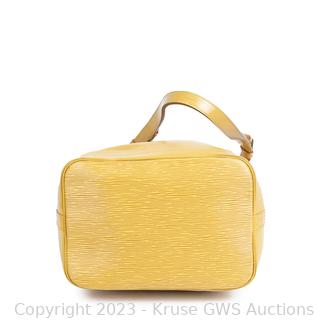 Sold at Auction: Louis Vuitton, Louis Vuitton Tassil Yellow Epi Leather Noe