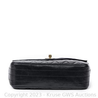 A Chanel White Leather Classic Jumbo Double Flap Shoulder Bag Auction