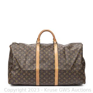 Louis Vuitton Keepall 60 Monogram Vintage Duffle Bag Luggage Auction