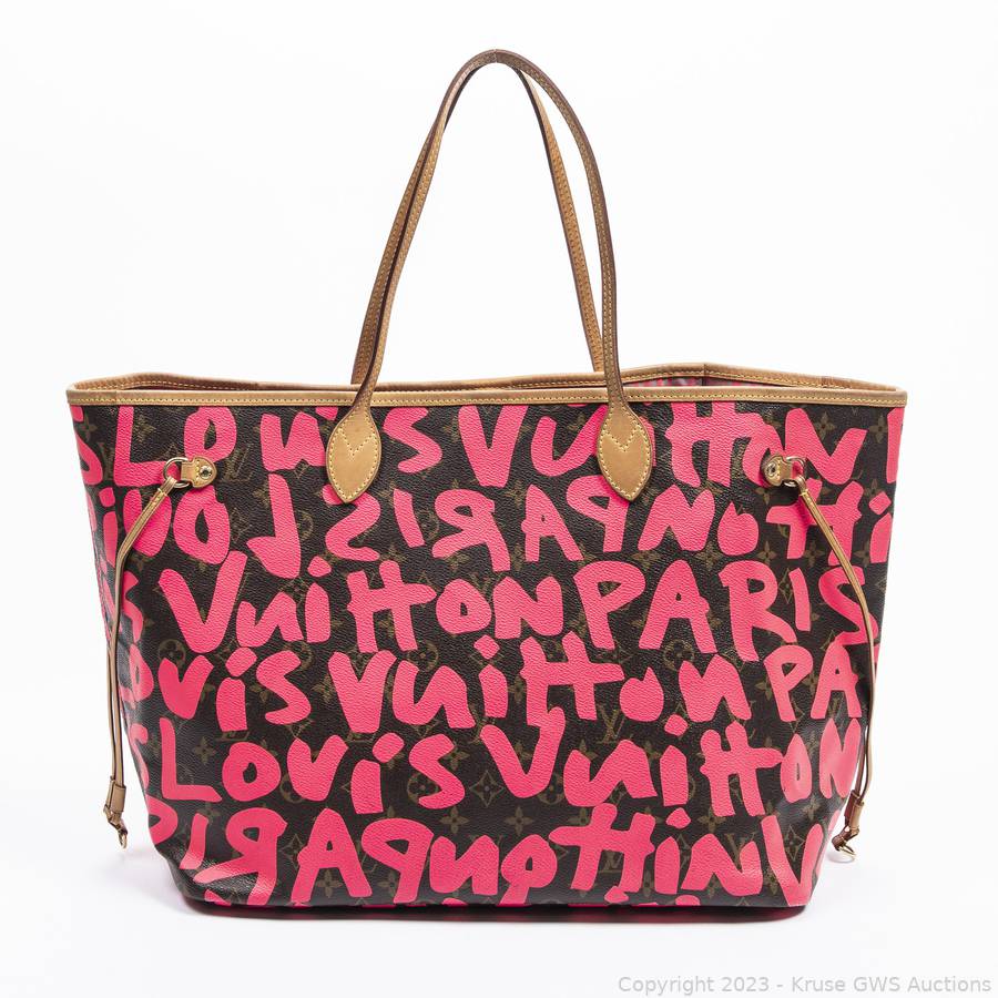 Sold at Auction: Louis Vuitton, LOUIS VUITTON 'STEPHEN SPROUSE GRAFFITI  NEVERFULL