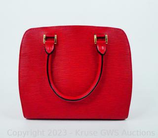 Sold at Auction: Louis Vuitton, Louis Vuitton Vintage Red Epi