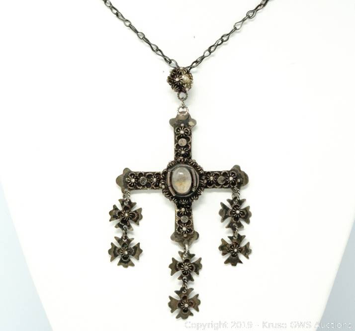 elvis maltese cross necklace