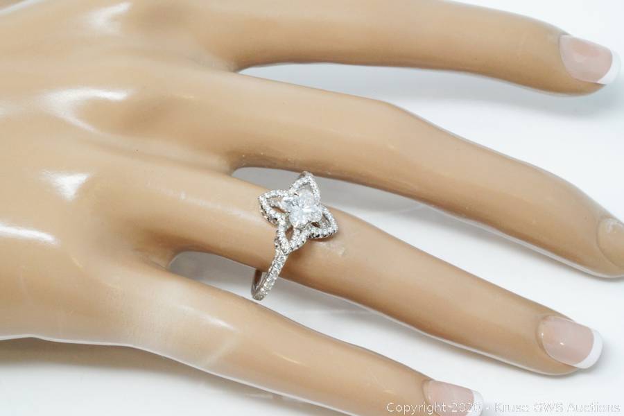 Louis Vuitton Monogram Fusion diamond engagement ring