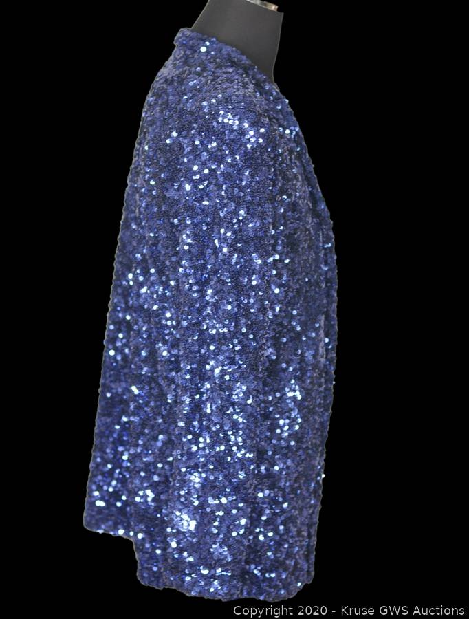 Sold at Auction: Michael Jackson's Custom Blue Sequin Jacket