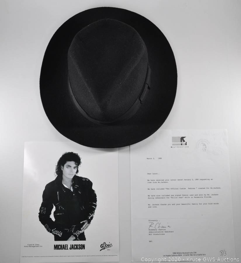 MICHAEL JACKSON: 30TH ANNIVERSARY SPECIAL Black Fedora sold on
