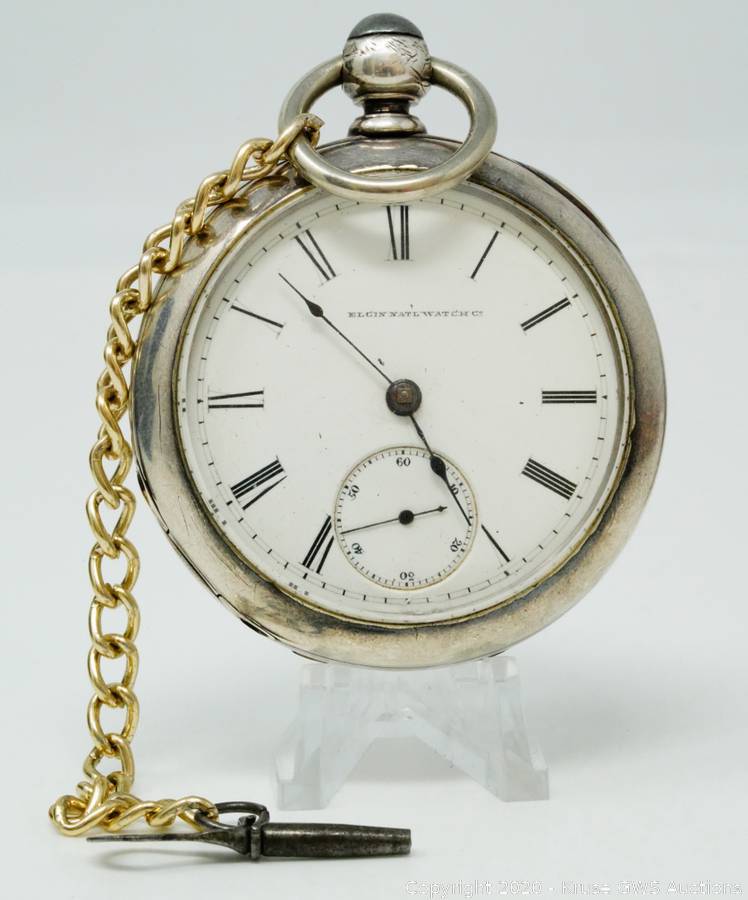 Elgin 1883 11J Open Face Key Wind Pocket Watch Auction | Kruse GWS