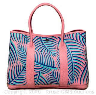 Sold at Auction: Hermes Custom Hand Painted Garden Party 36 Tote