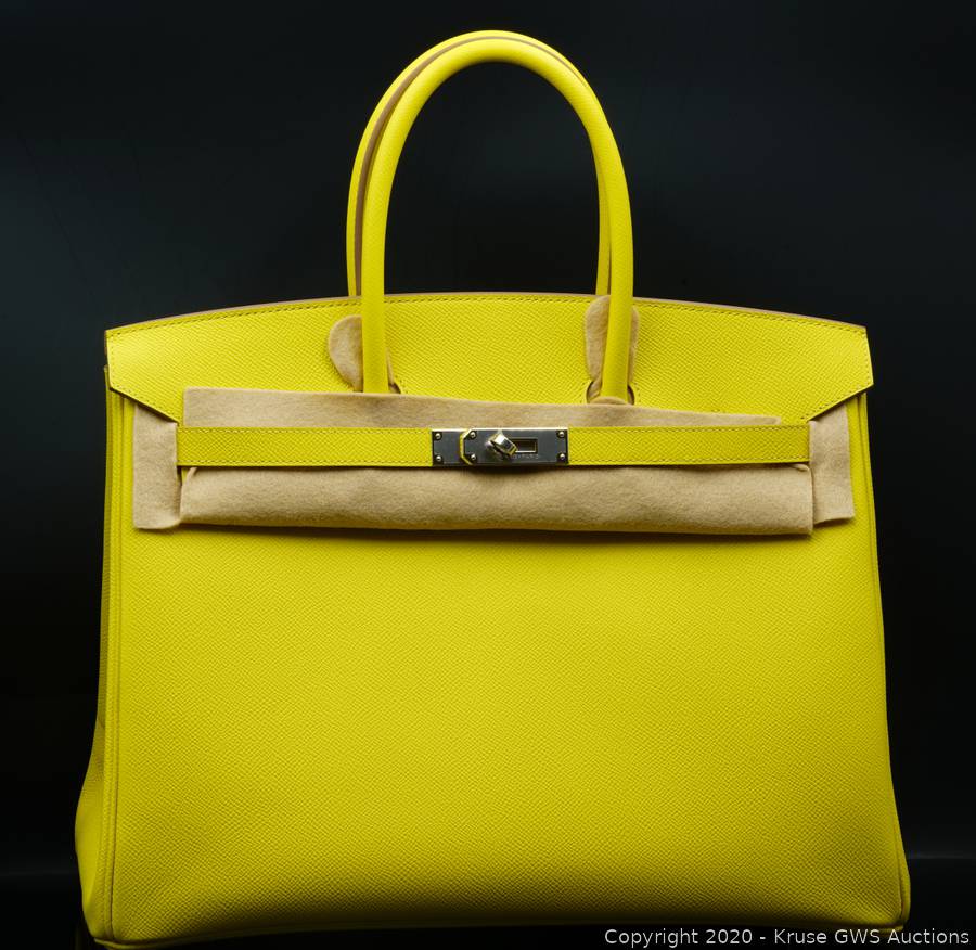 Hermes Birkin 30 Lime Epsom GHW Handbag 2020 in BOX