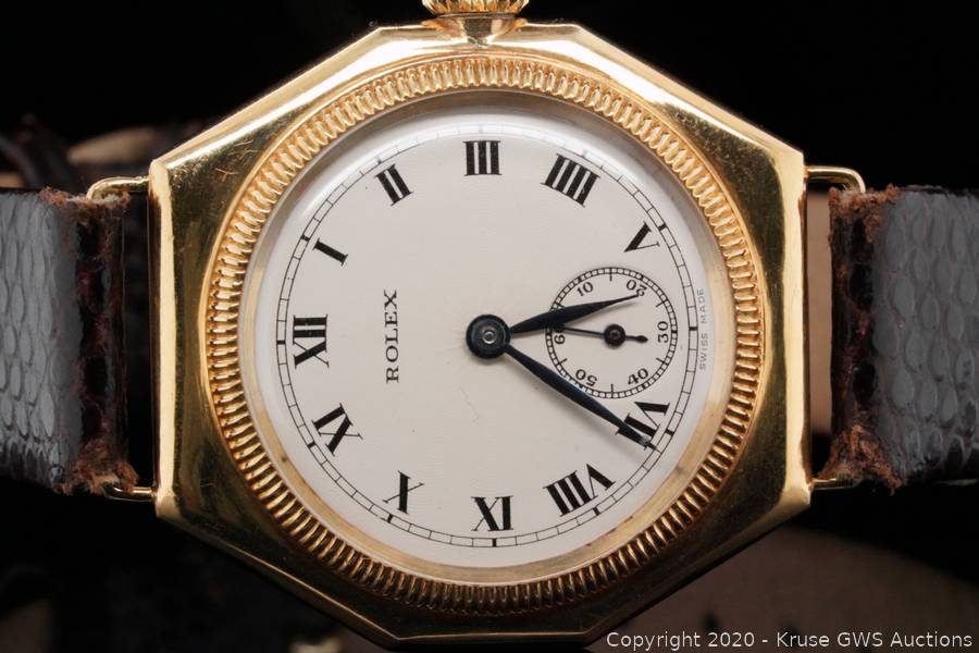 Rolex 1927 Oyster 33mm 18K Yellow Gold Watch