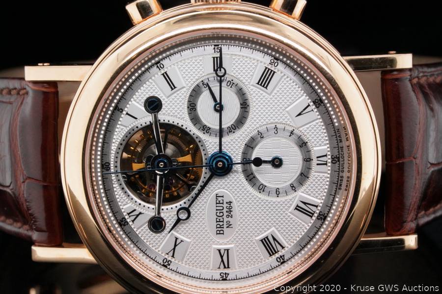 Breguet Tourbillon Chronograph 38mm 18K Watch Auction Kruse GWS