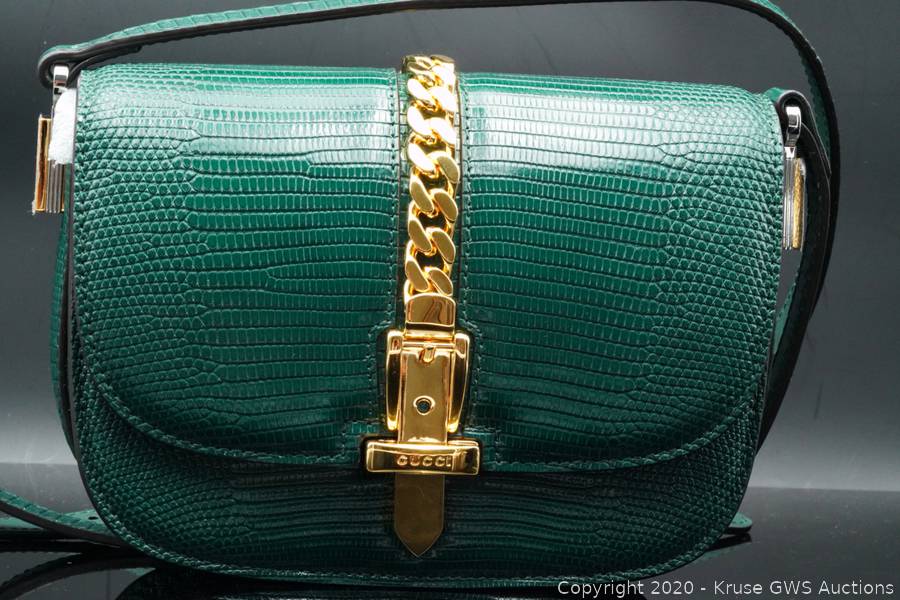 【関税送料込】GUCCI Sylvie 1969 ハンドバッグ グリーン 関税送料込】GUCCI Sylvie 1969 ハンドバッグ グリーン (GUCCI
