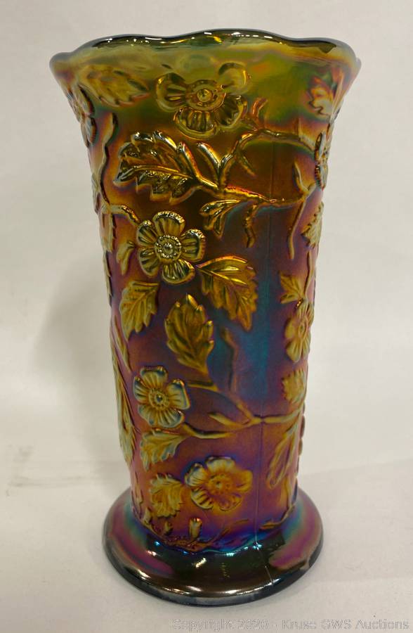 Fenton high quality vase carnival glass