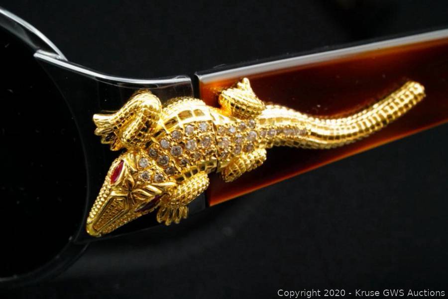 Barry Kieselstein-Cord Sunglasses W/Diamond, Ruby Solid 18K  display picture 1