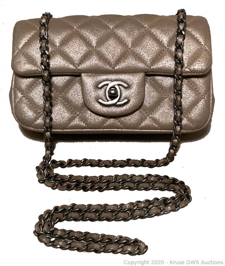 Chanel Gold Leather Extra Mini Classic Flap Bag Auction